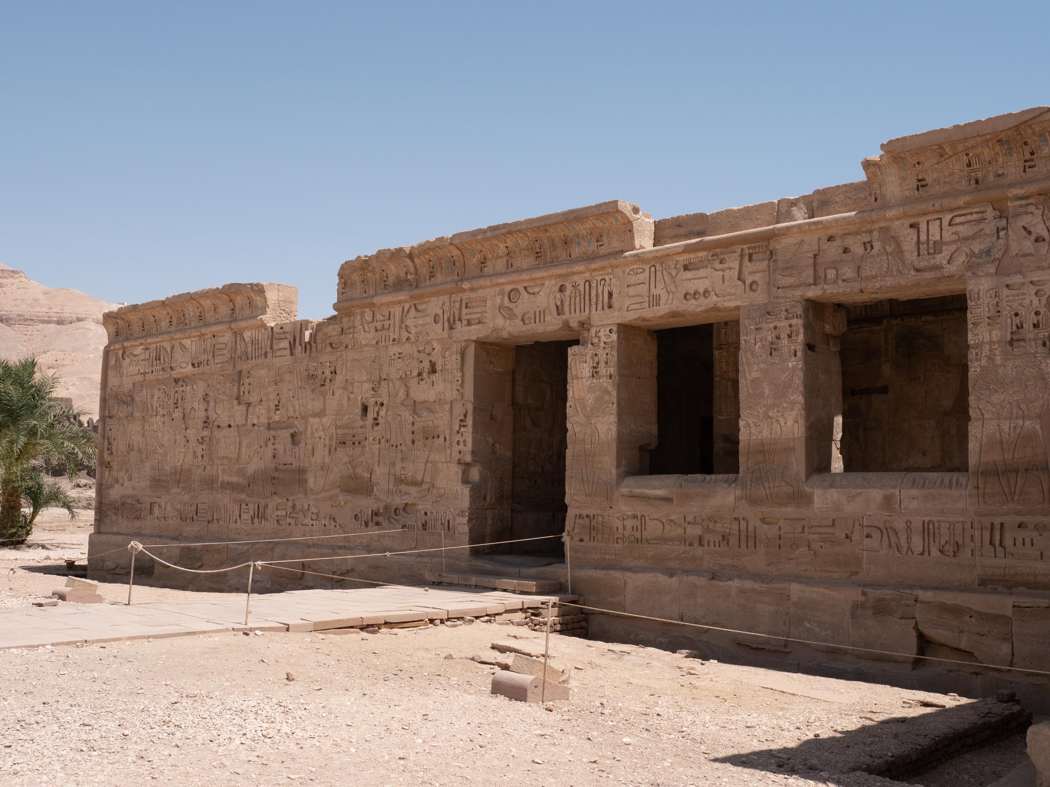 Egypt, Medinat Habu - Mortuary Temple of Ramesses III - Temple of Amun
