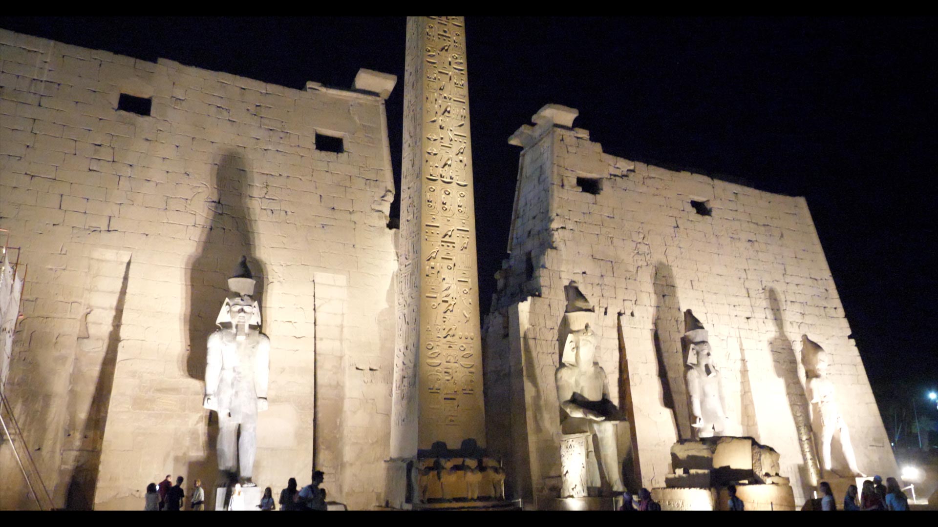 Egypt, Luxor - Temple of Luxor - Pylon of Ramesses II