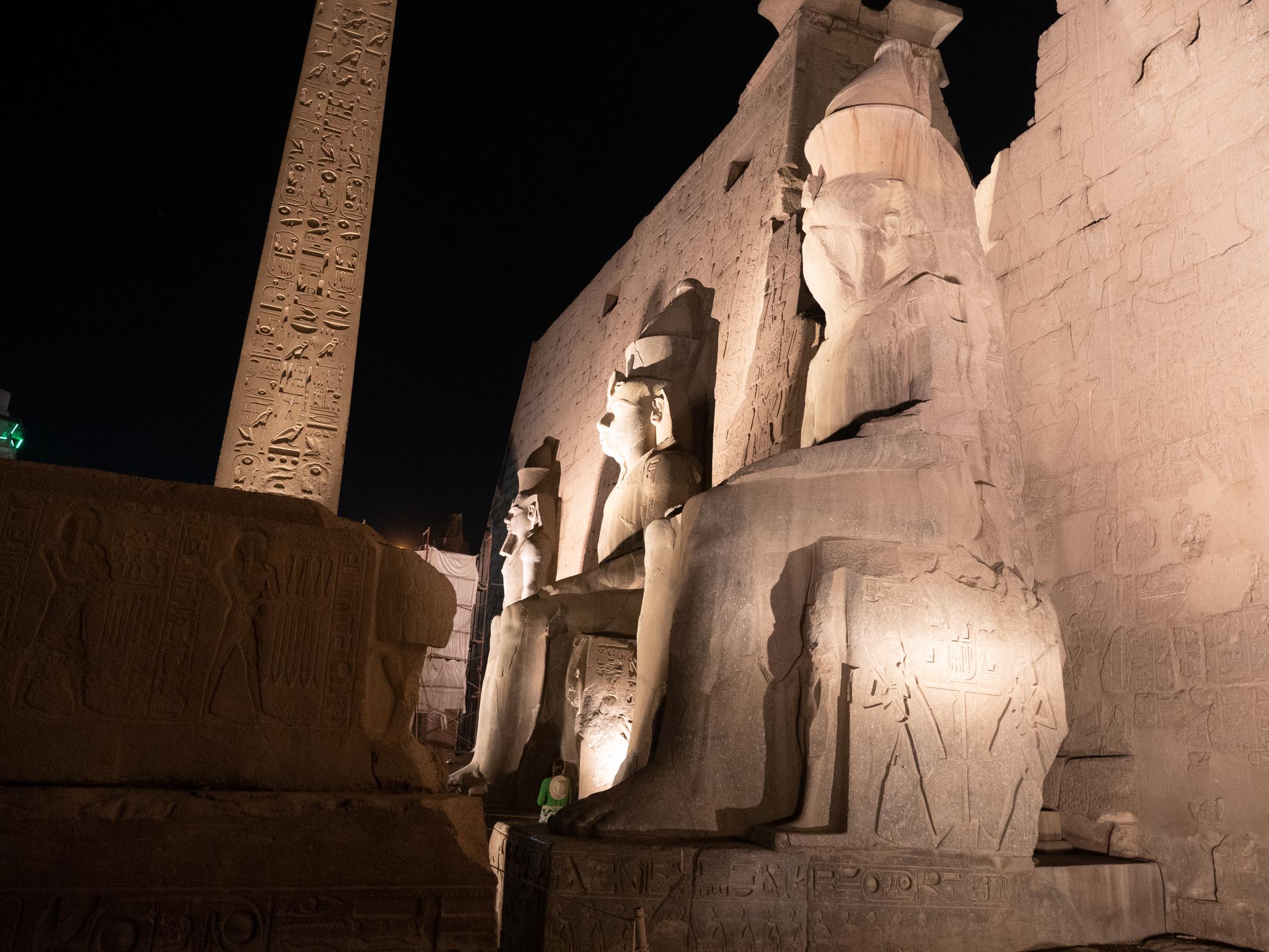 Egypt, Luxor - Temple of Luxor - Ramesses II statues