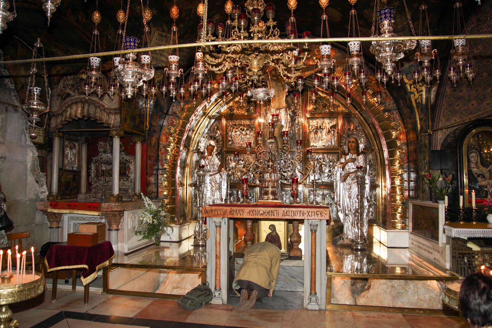 Israel, Jerusalem - Church of the Holy Sepulchre - Altar of the Crucifixion