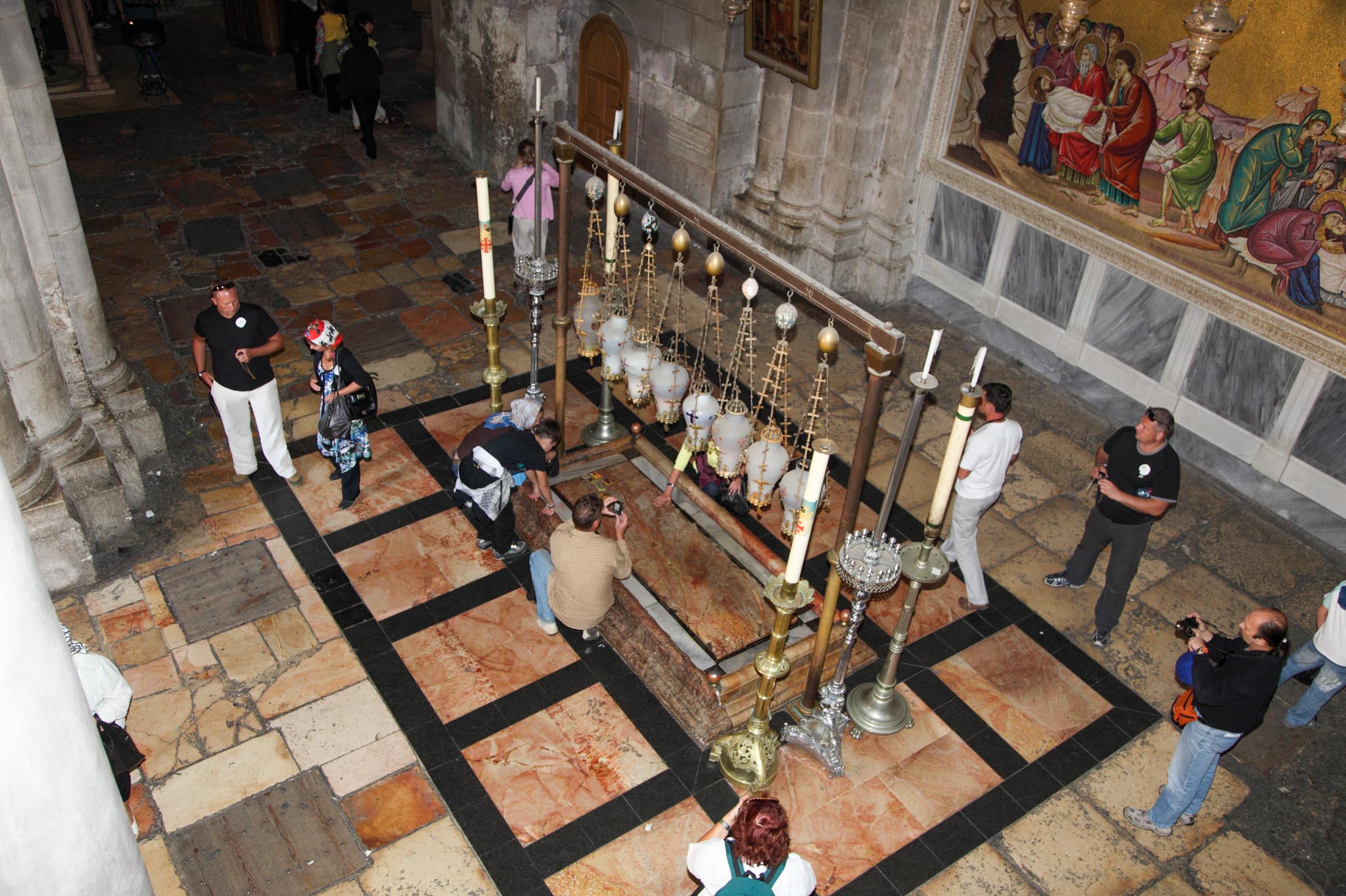 Israel, Jerusalem - Church of the Holy Sepulchre - Stone of Unction