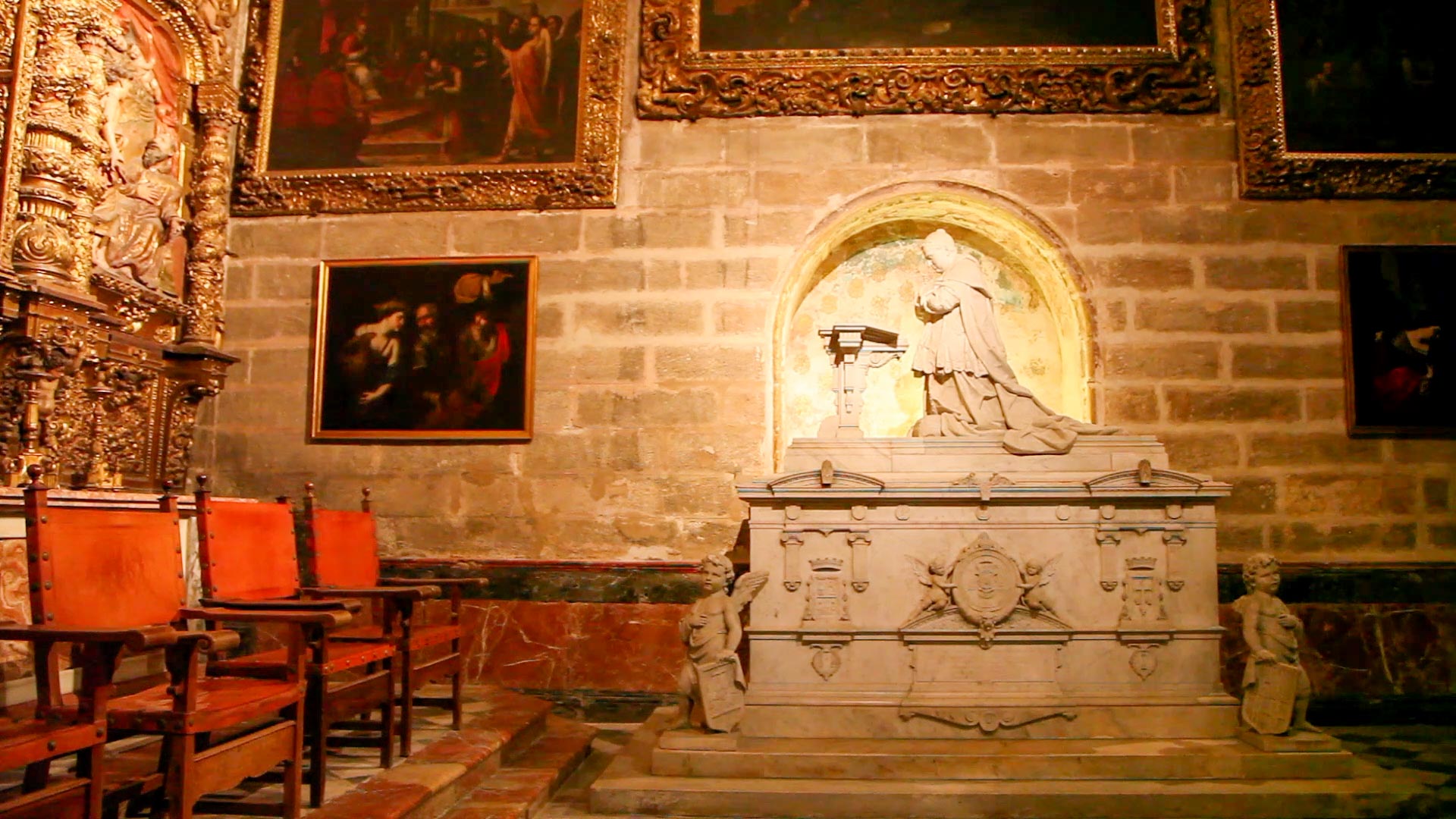 Spain, Seville - Cathedral - Tomb of Cardinal Joaquin Lluch garriga