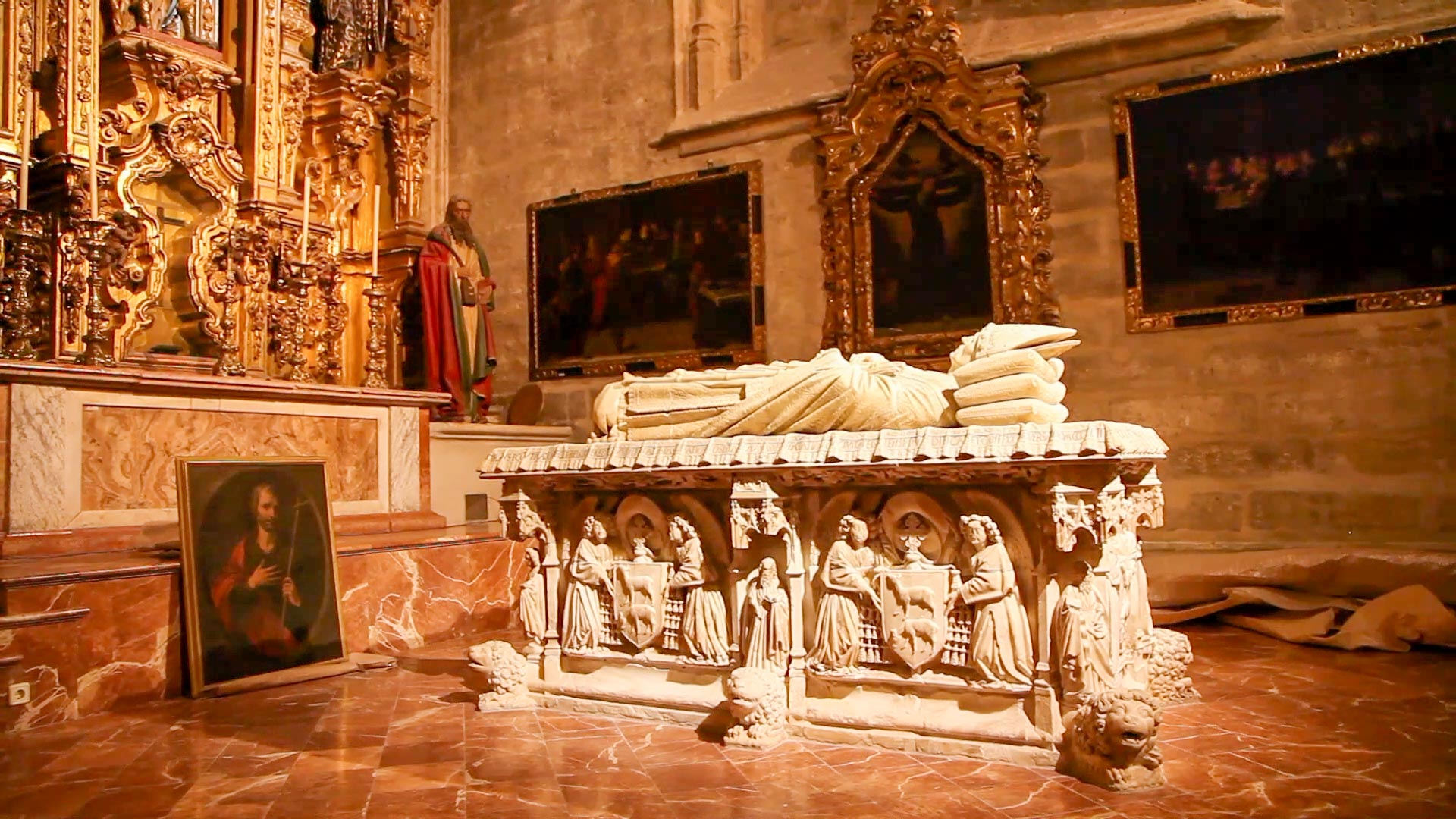 Spain, Seville - Cathedral - Tomb of Cardinal Juan de Cervantes y Bocanegra