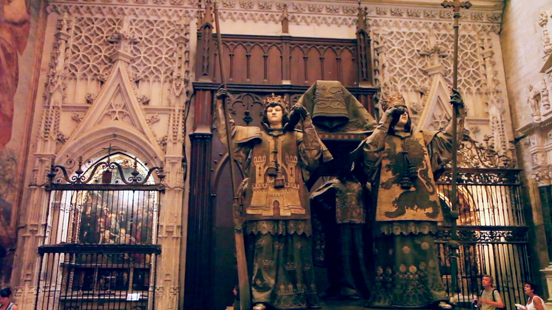 Spain, Seville - Cathedral - Tomb of Christopher Colombus