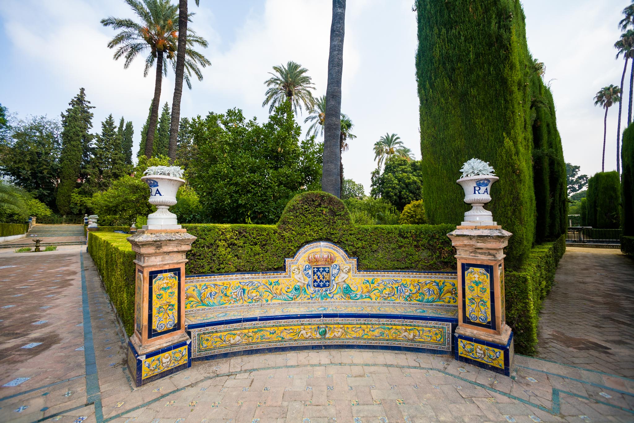 Spain, Seville - Royal Alcazar - Gardens (Mudéjar)
