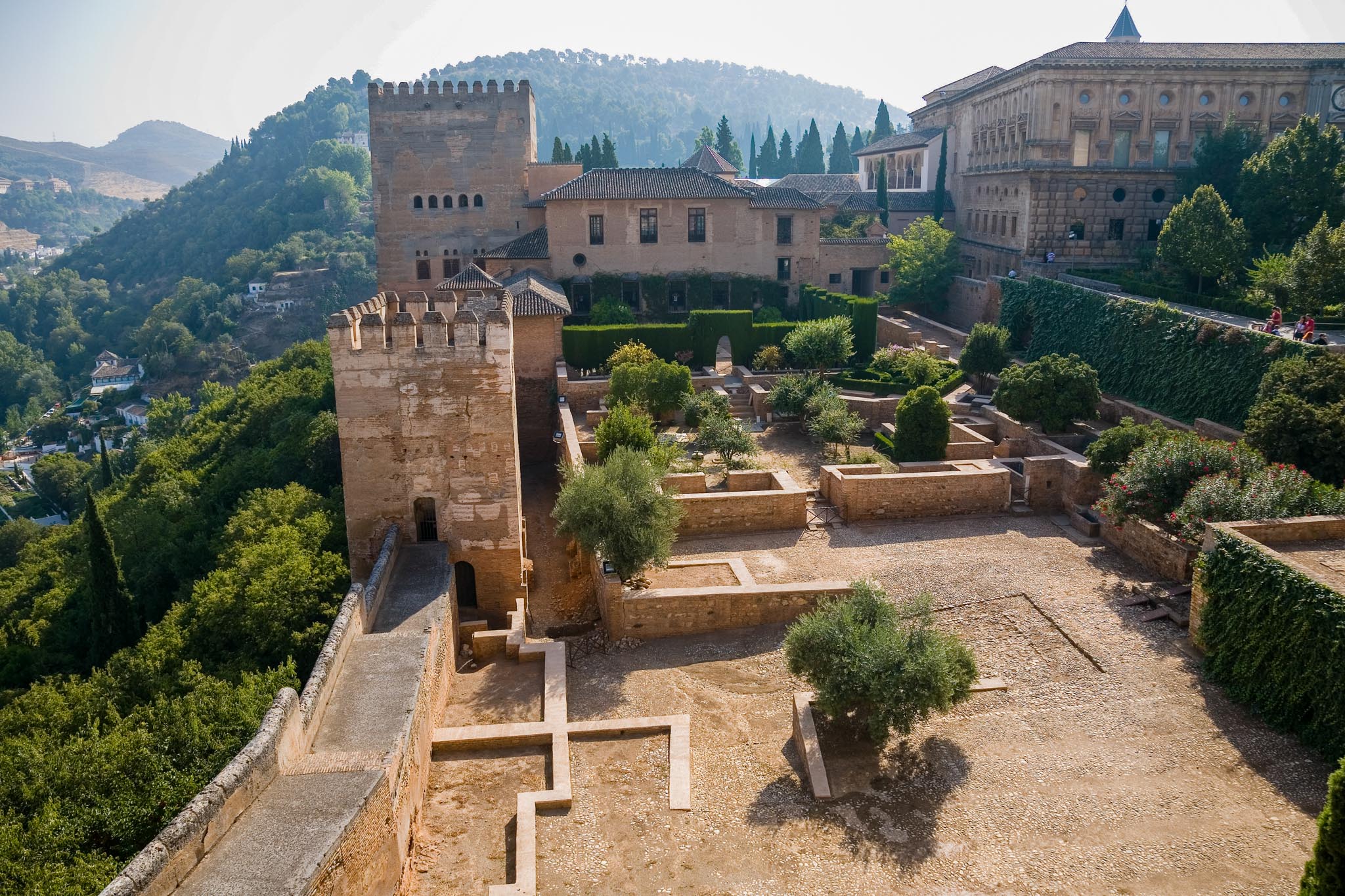 Spain, Granada - Alhambra, Alcazaba (Old Citadel)
