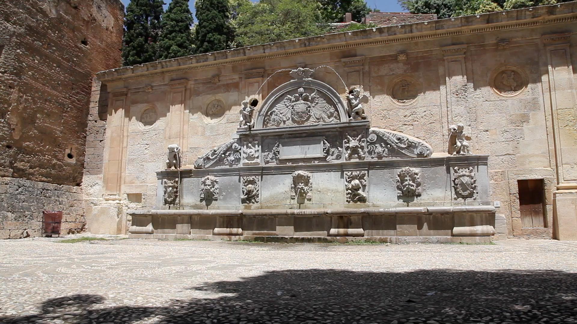 Spain, Granada - Alhambra, Basin of Charles V