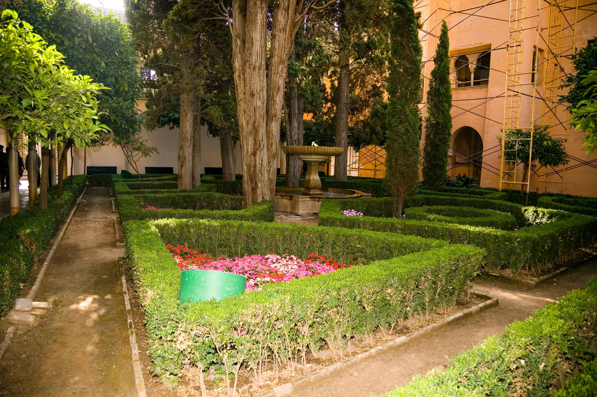 Spain, Granada - Alhambra, Machuca Courtyard