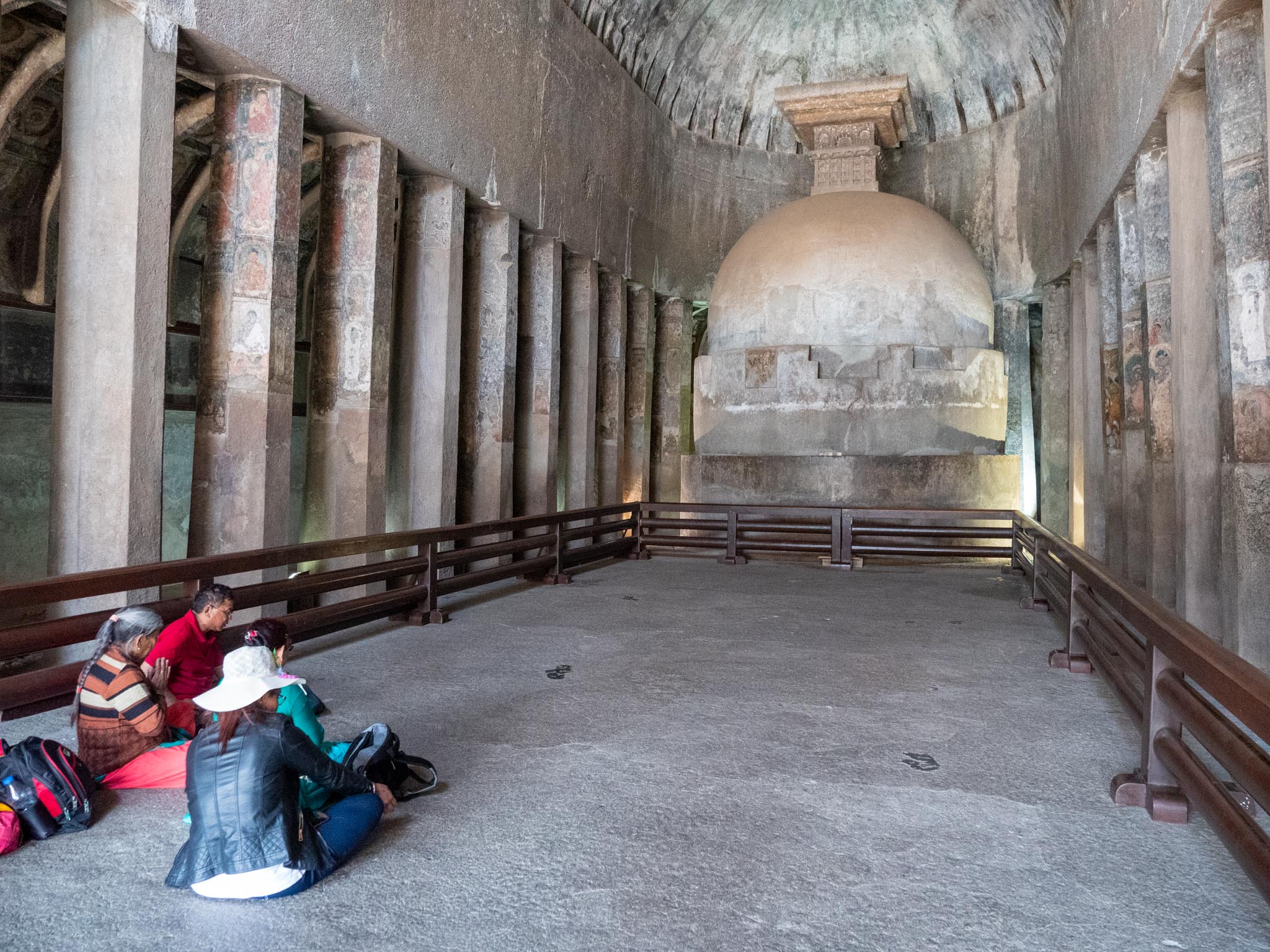 India, Maharashtra, Ajanta Caves - Cave 10