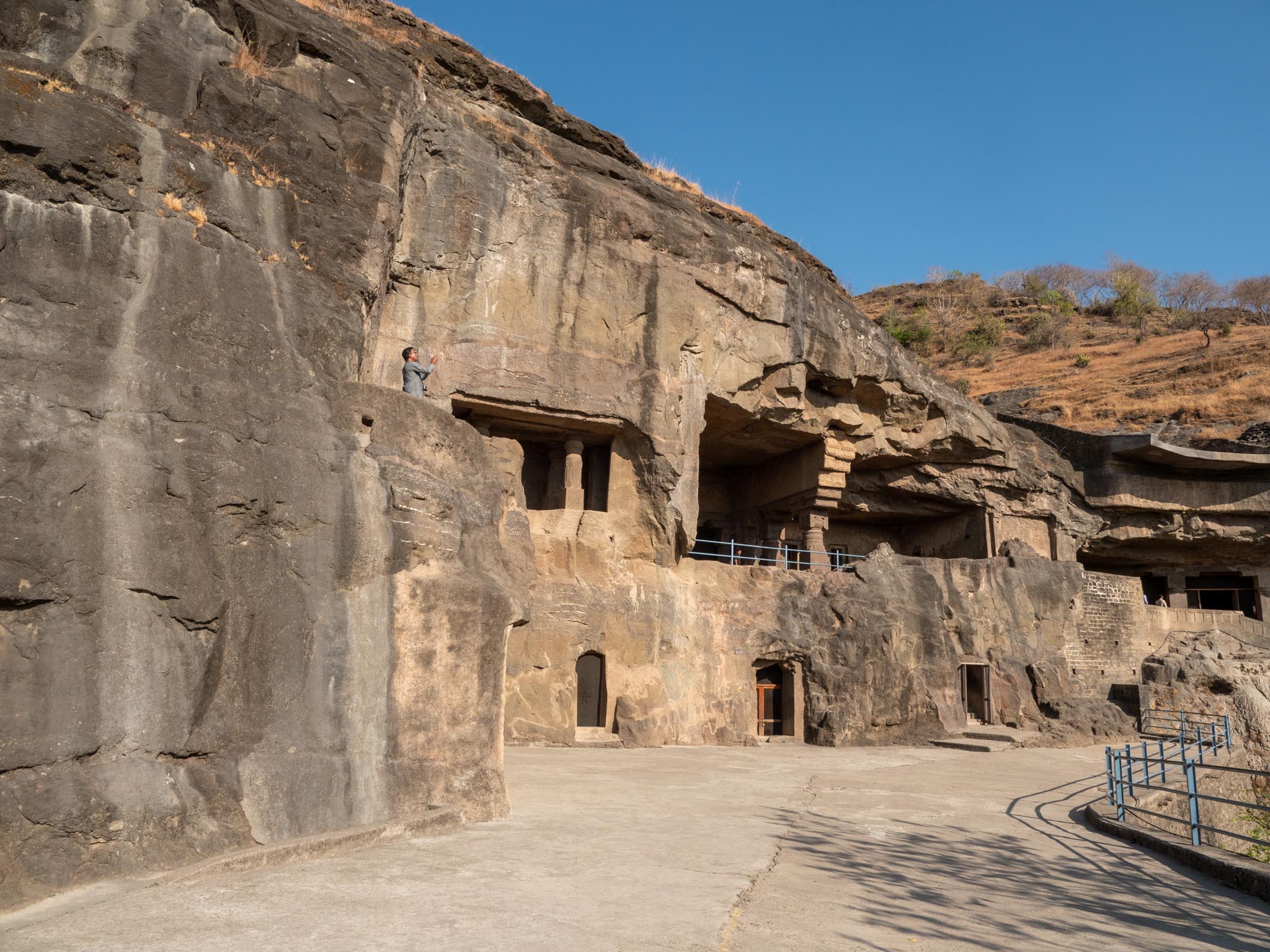 India, Maharashtra, Ellora Caves - Cave 8