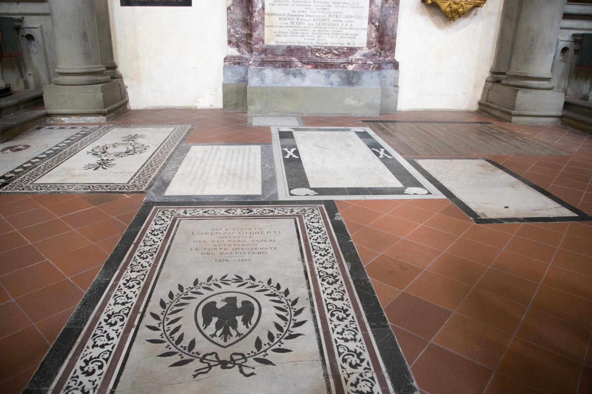 Italy, Florence - Basilica Santa Croce - Lorenzo Ghiberti Tomb