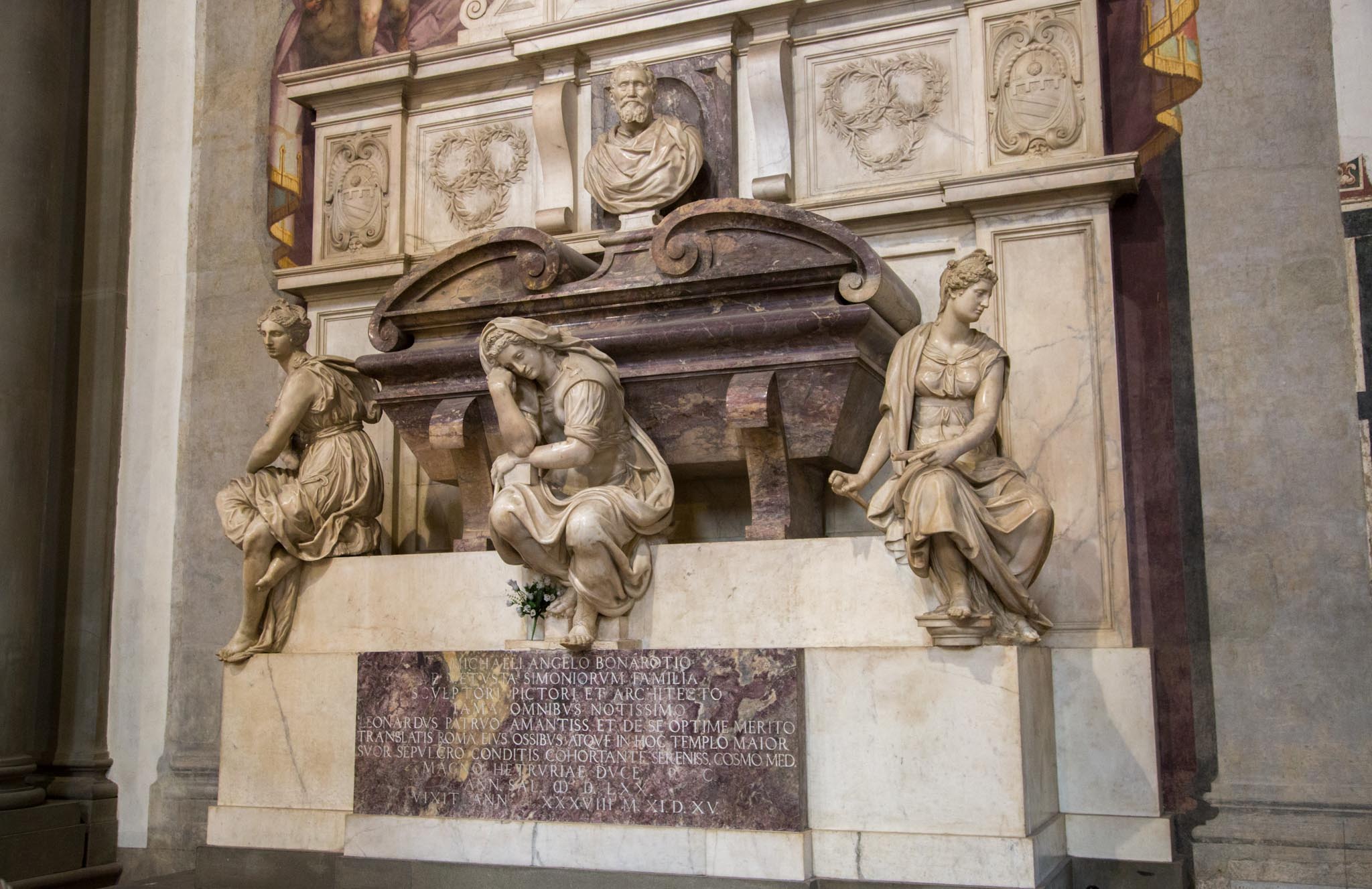 Italy, Florence - Basilica Santa Croce - Michelangelo Tomb