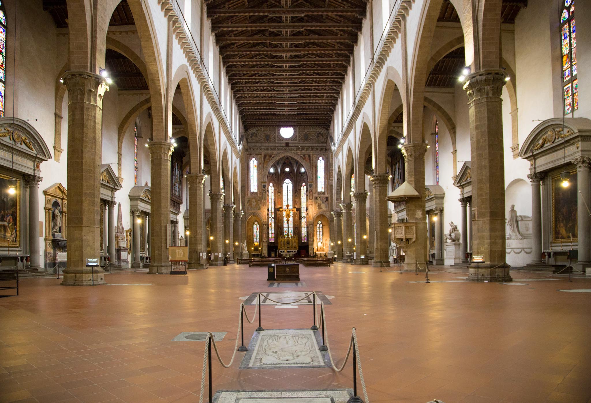 Italy, Florence - Basilica Santa Croce - Nave