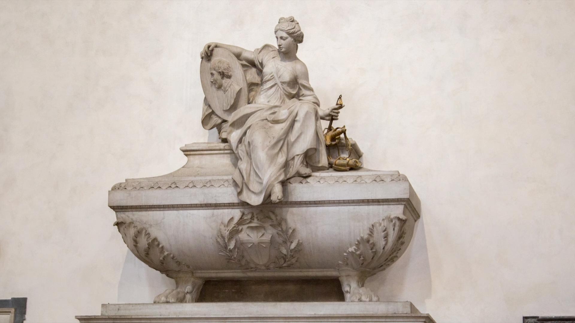 Italy, Florence - Basilica Santa Croce - Niccolo Machiavelli Tomb