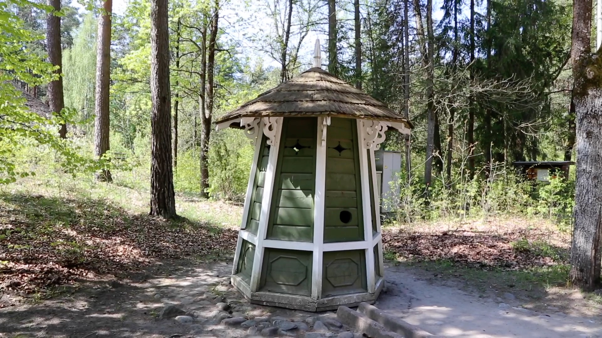 Latvia, Kuldiga, Traditional hut for water pump, 19th century