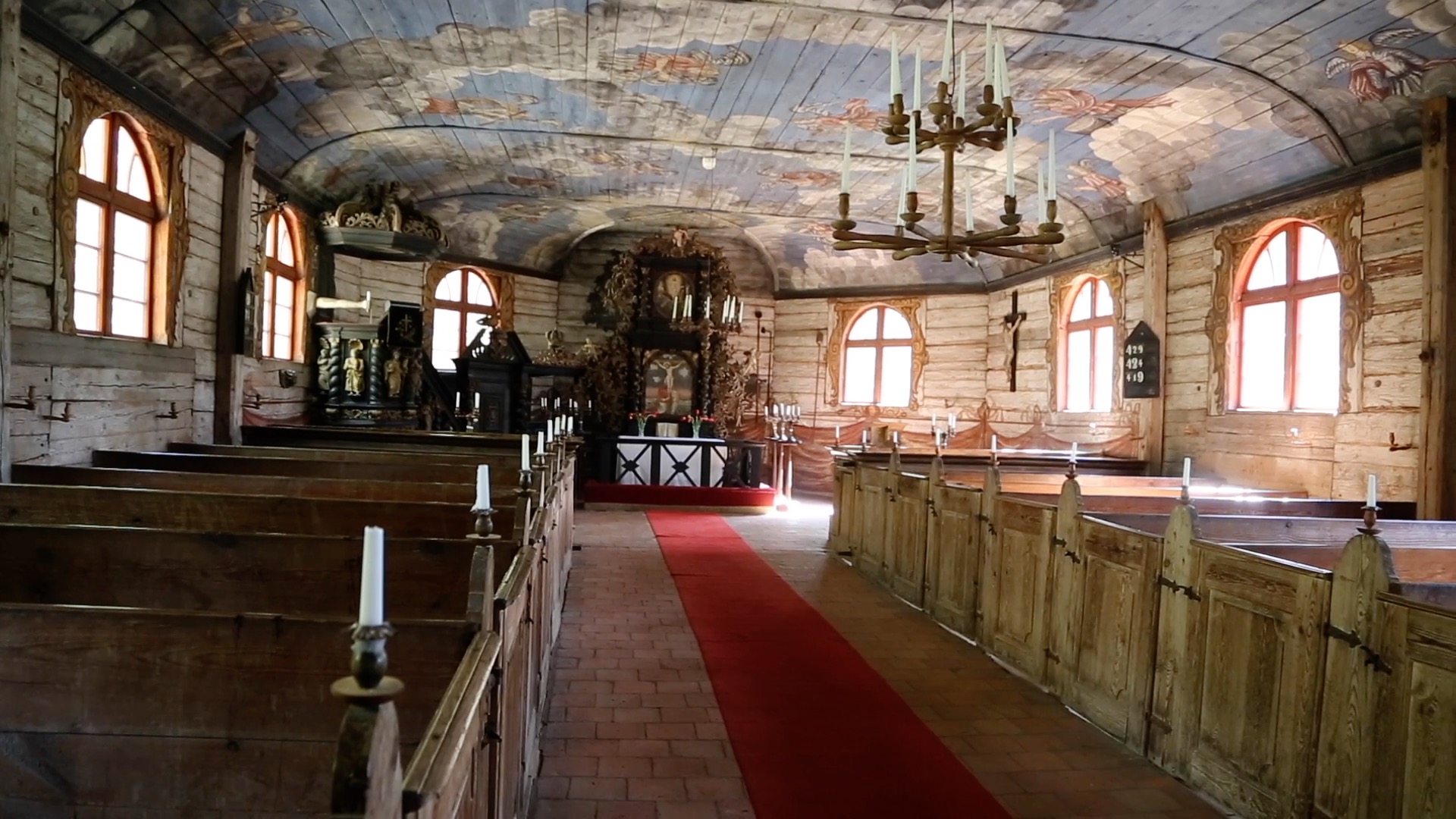 Latvia, Kuldiga, Traditional Wooden Church 1705