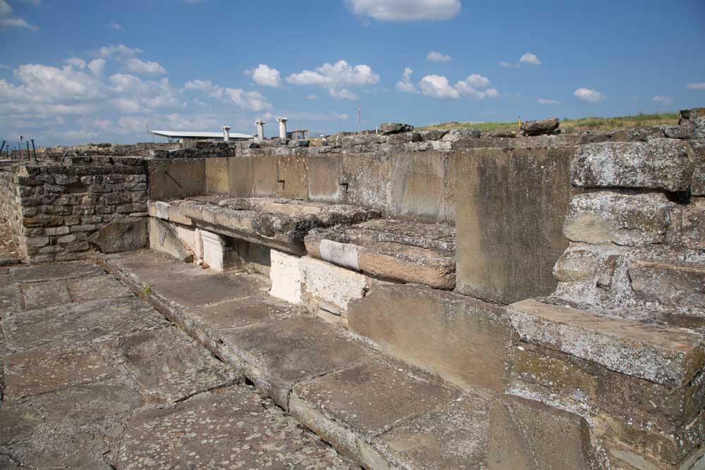North Macedonia, Stobi ancient city - Public fountain