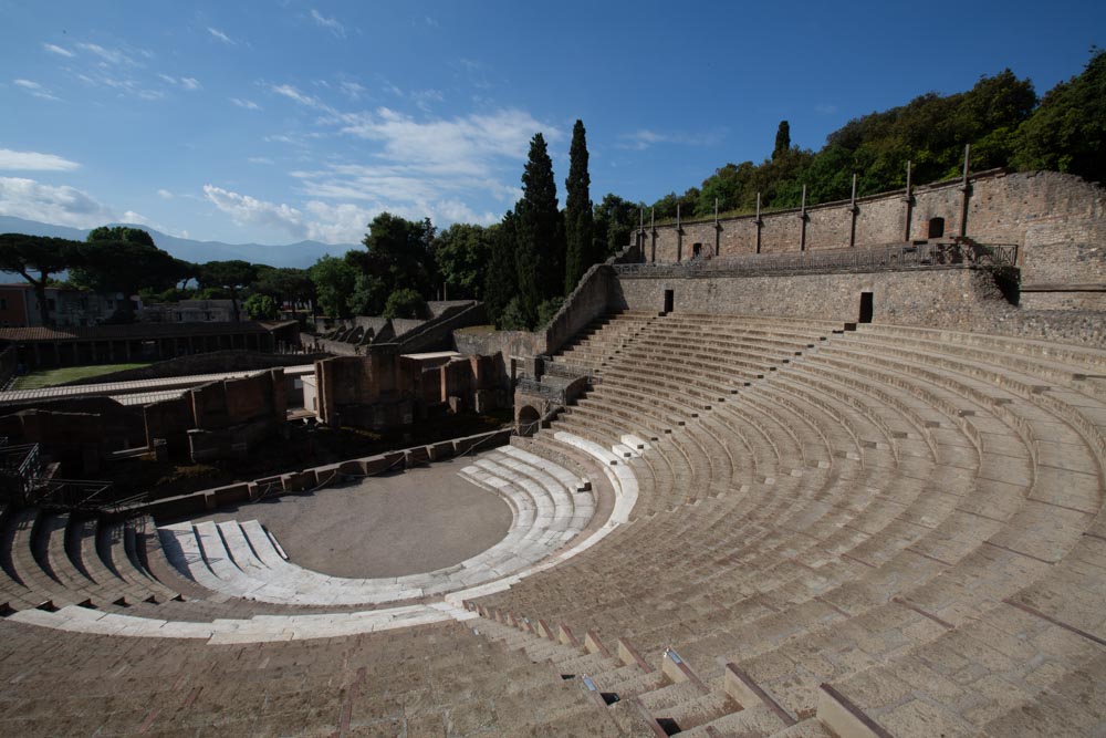 Italy, Pompeii, Roman great theatre