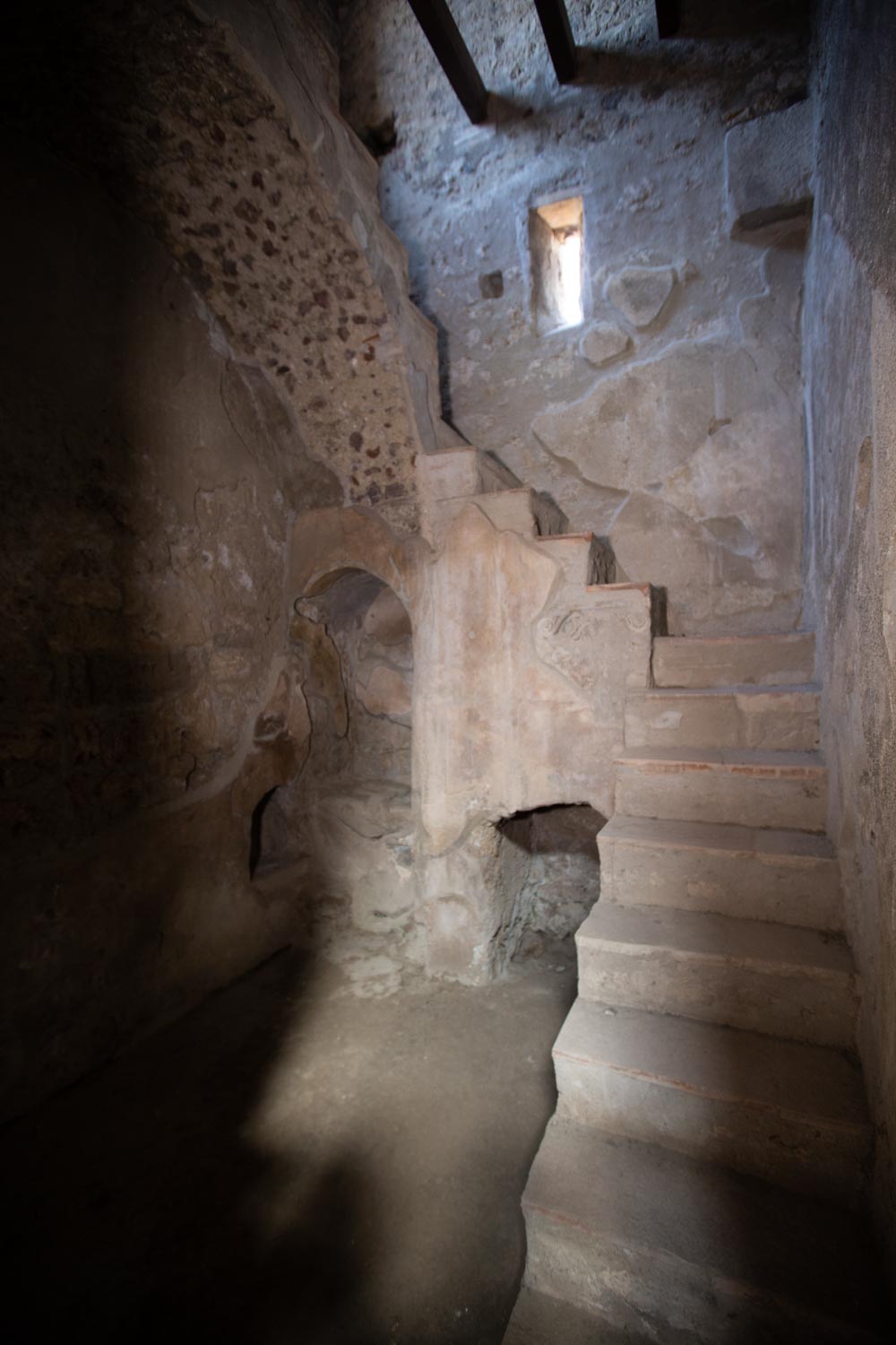 Italy, Pompeii, House of the Menander – stairs to second floor