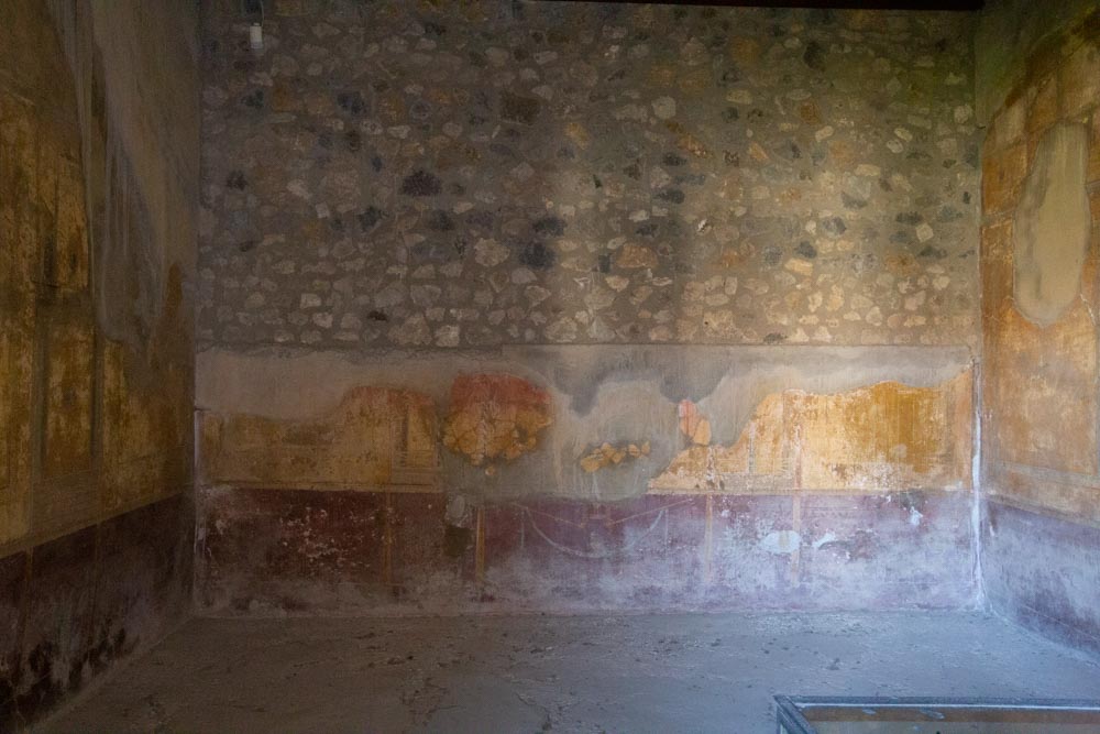 Italy, Pompeii, House of Menander, room with frescoes