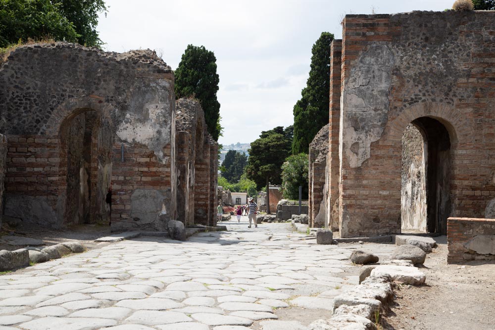 Italy, Pompeii, Herculaneum Gate (Porta Ercolano)