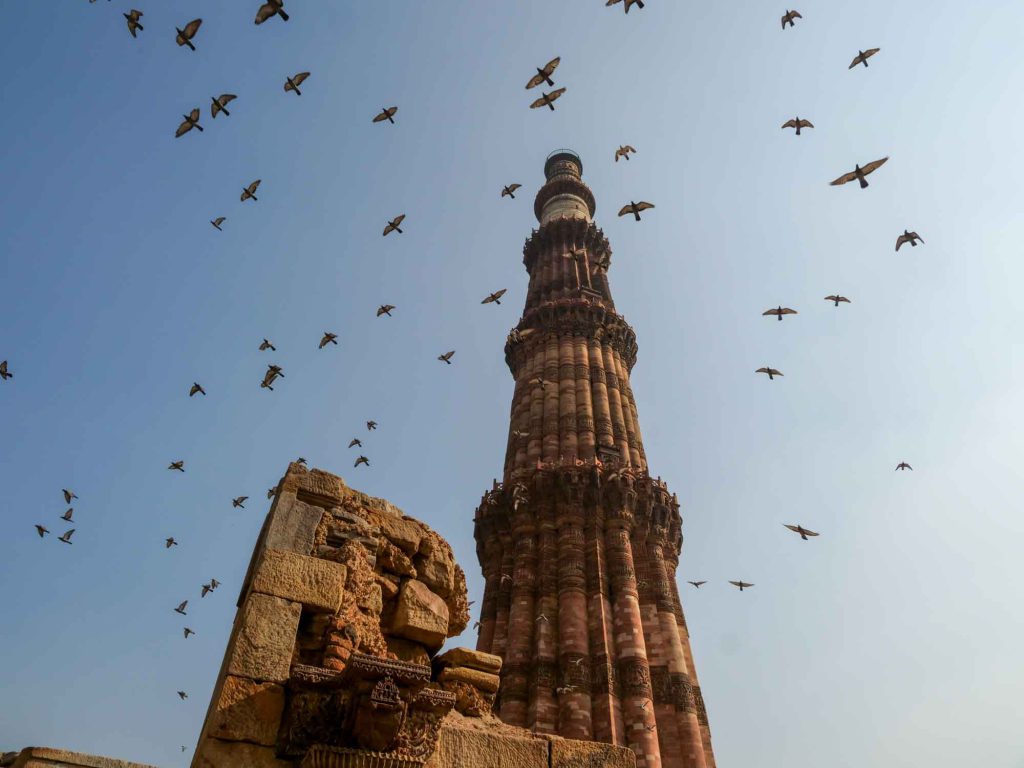 India, Delhi, New Delhi – Qutb Minar Complex – Qutb Minar Minaret