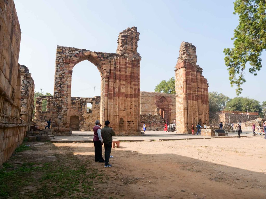 India, Delhi, New Delhi – Qutb Minar Complex – Kuwwat-ul-Islam Mosque (Qutub Mosque)