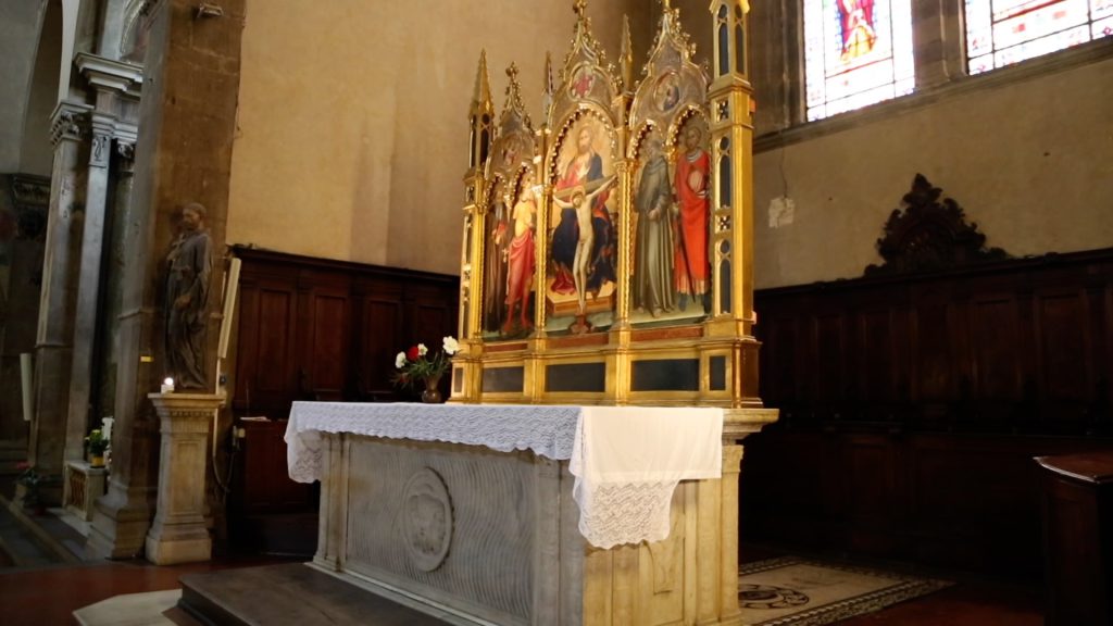 Italy, Florence, Basilica oh the Holy Trinity (Santa Trinita) – Altarpiece