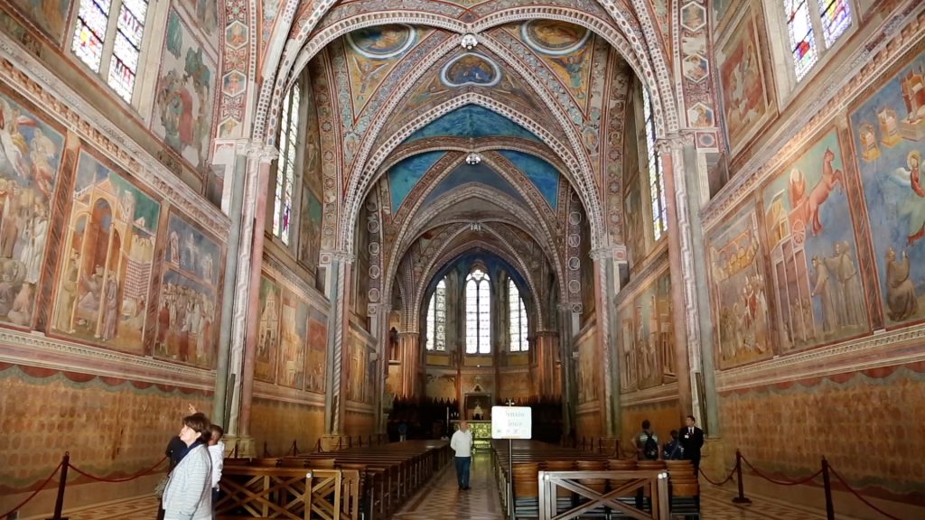 Italy, Assisi, Basilica of Saint Francis – Nave