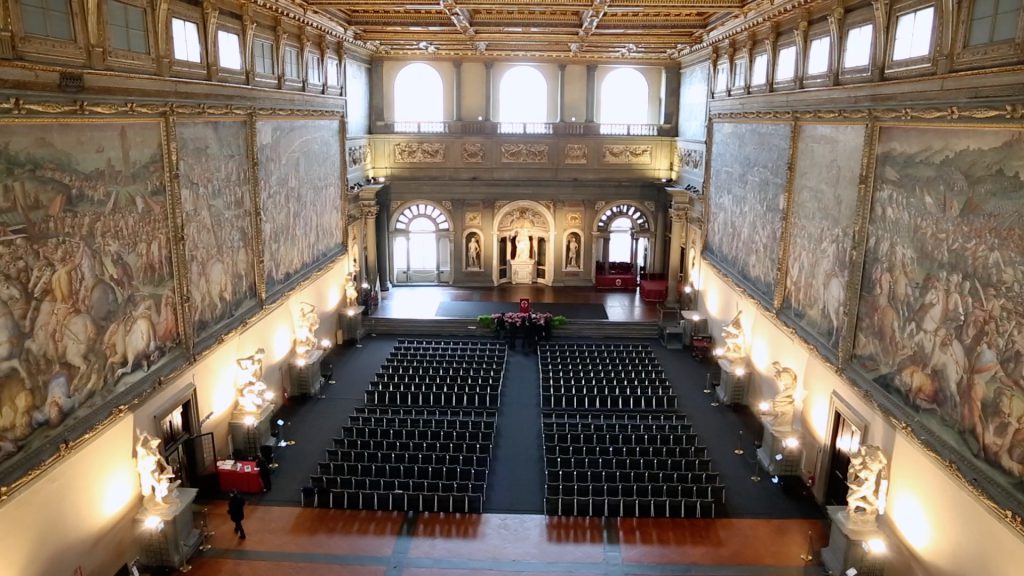 Italy, Florence – Palazzo Vecchio – Hall of the Five Hundred