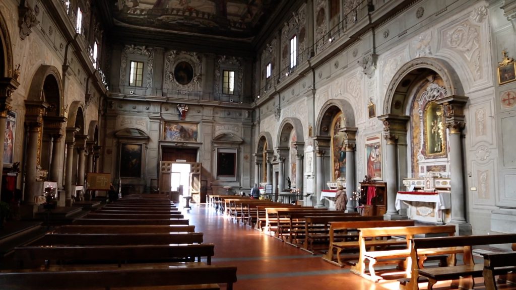 Italy, Florence – Ognissanti Church – nave