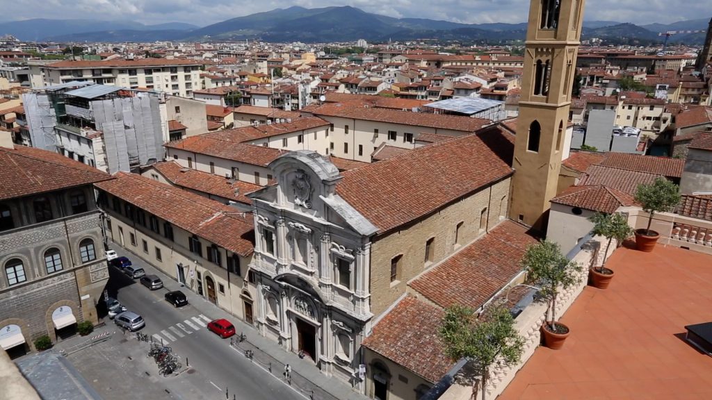 Italy, Florence – Ognissanti Church – facade