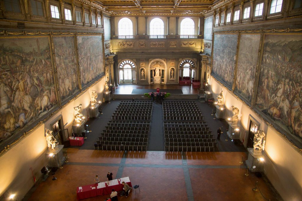 Italy, Florence – Palazzo Vecchio – Hall of the Five Hundred