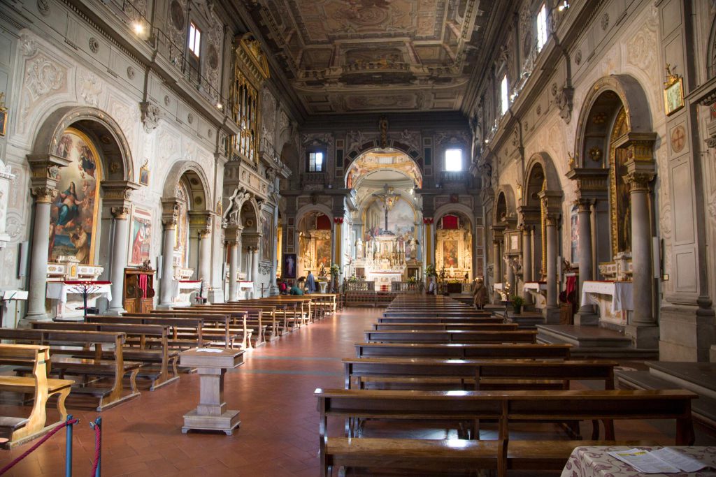 Italy, Florence – Ognissanti Church – nave