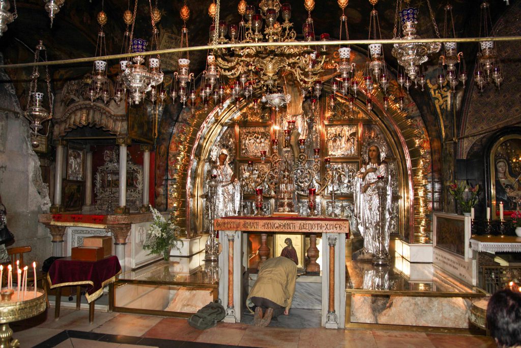 Israel, Jerusalem – Church of the Holy Sepulchre – Altar of the Crucifixion