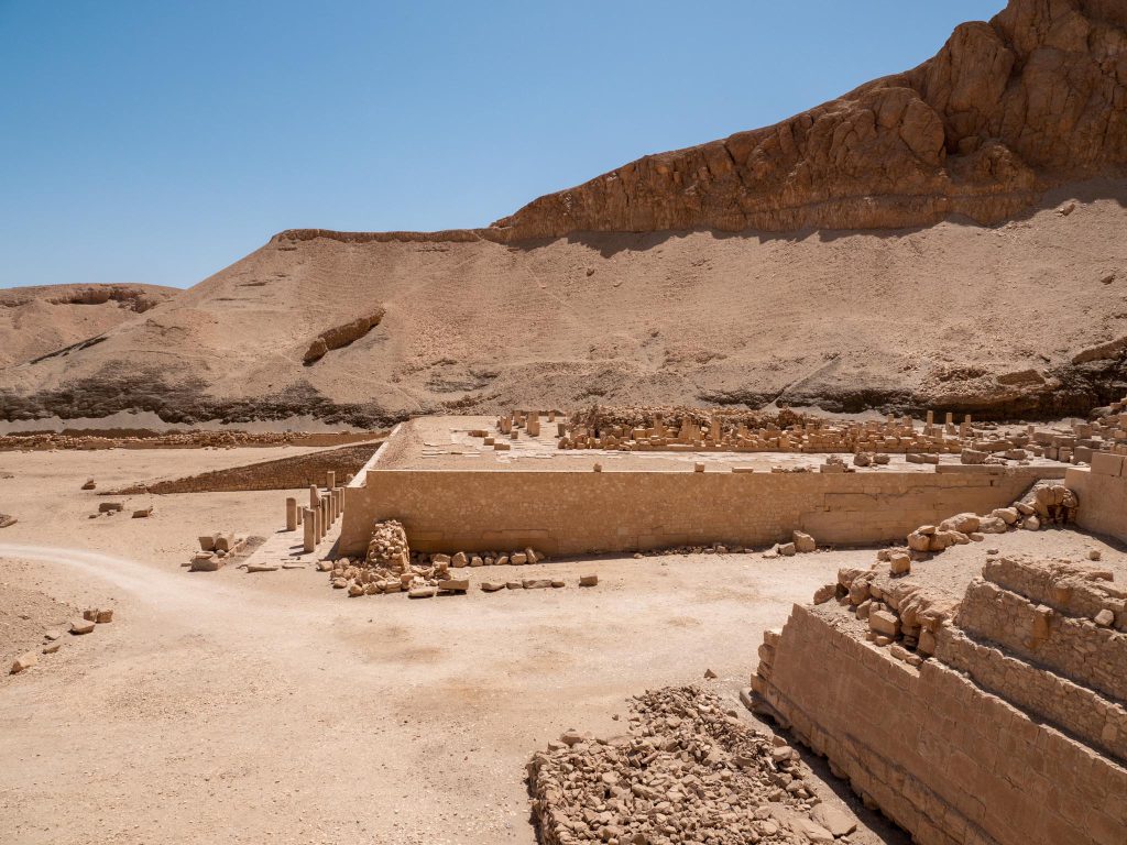 Egypt, Luxor – Mortuary Temple of Hatshepsut – Temple of Mentuhotep II
