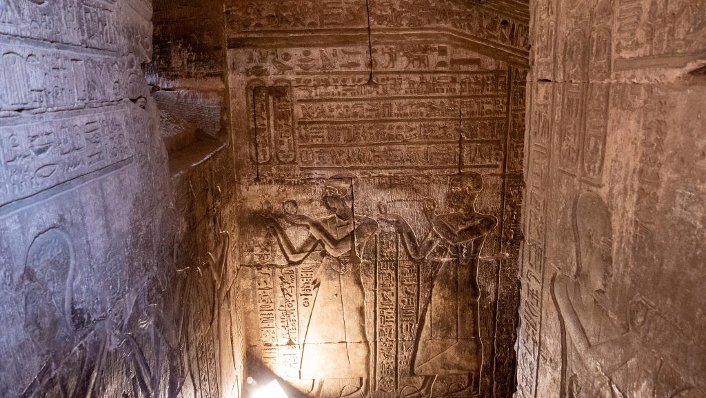 Egypt, Edfu Temple -Decorated Corridor