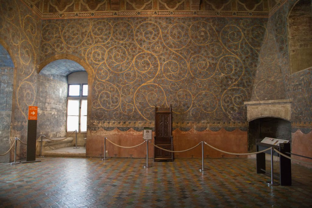 France, Avignon, Pope’s Palace – Chamber of the Popes -Frescoes