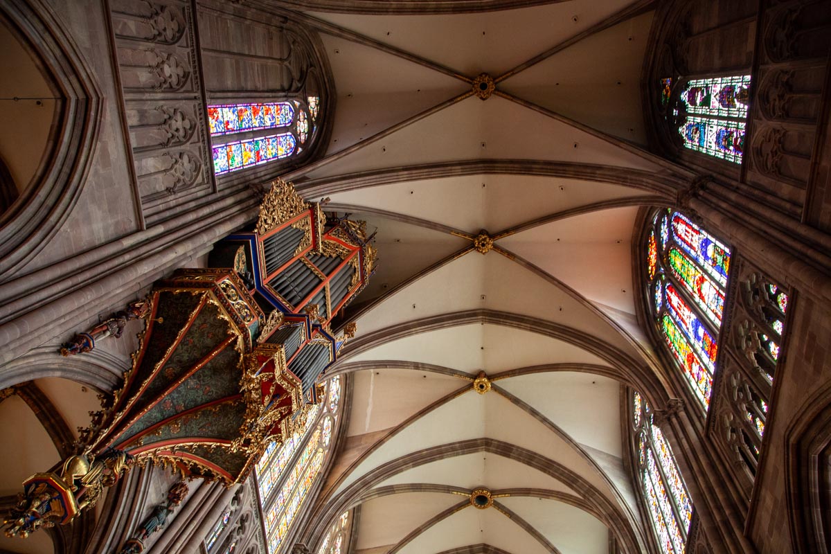 France, Strasbourg, Cathedral – Ceiling
