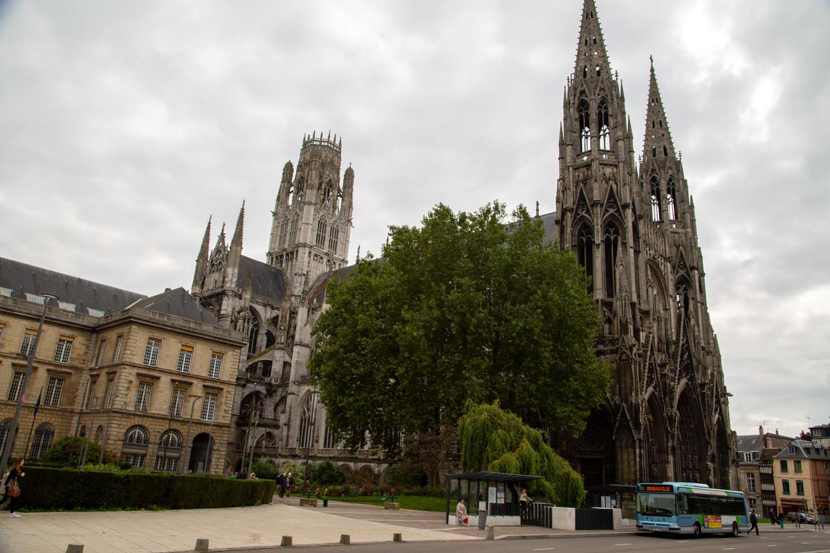 France, Rouen, Saint Quen abbey view