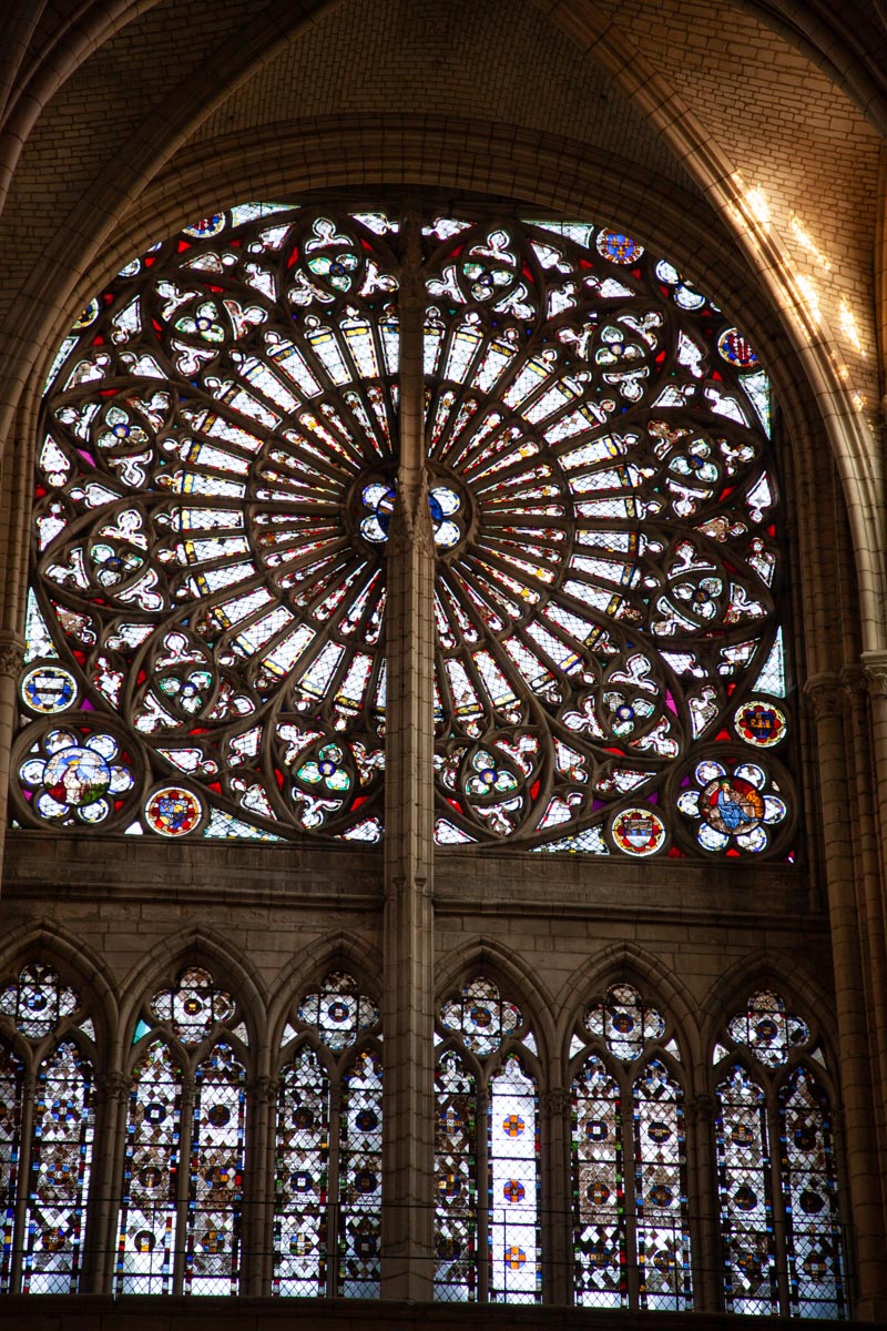 France, Reims, Cathedral Notre-Dame – Rose window