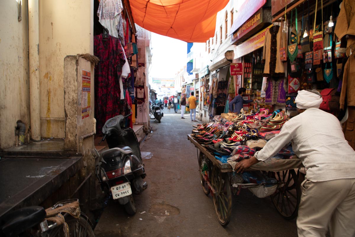 India, Rajasthan – Pushkar – Traditional – Market