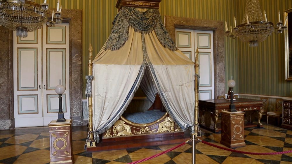 Italy, Caserta Palace – Bedroom of Joachim Murat
