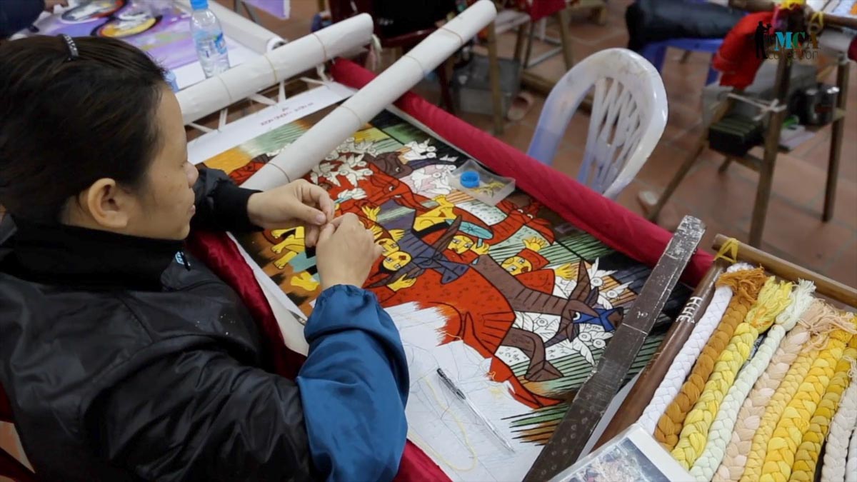 Vietnam, traditional work – spinning