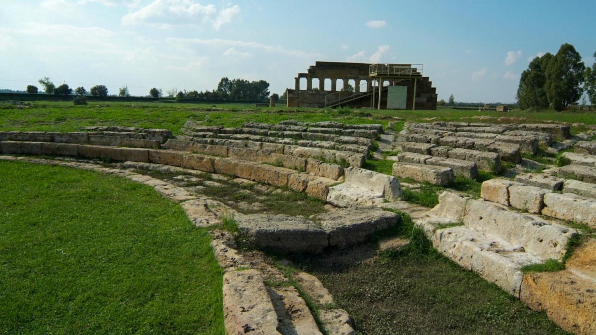 Italy, Metapontum Roman theatre