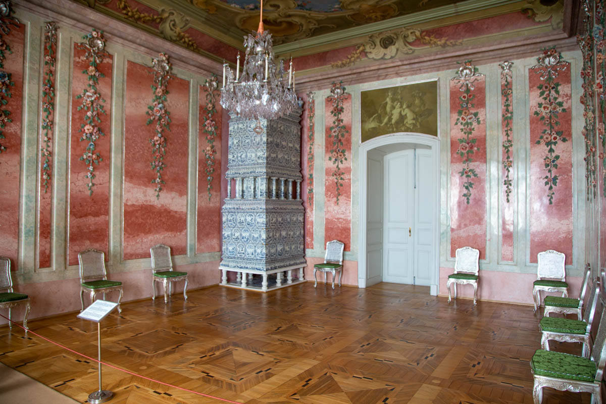 Latvia, Baroque Rundale palace – Rose room