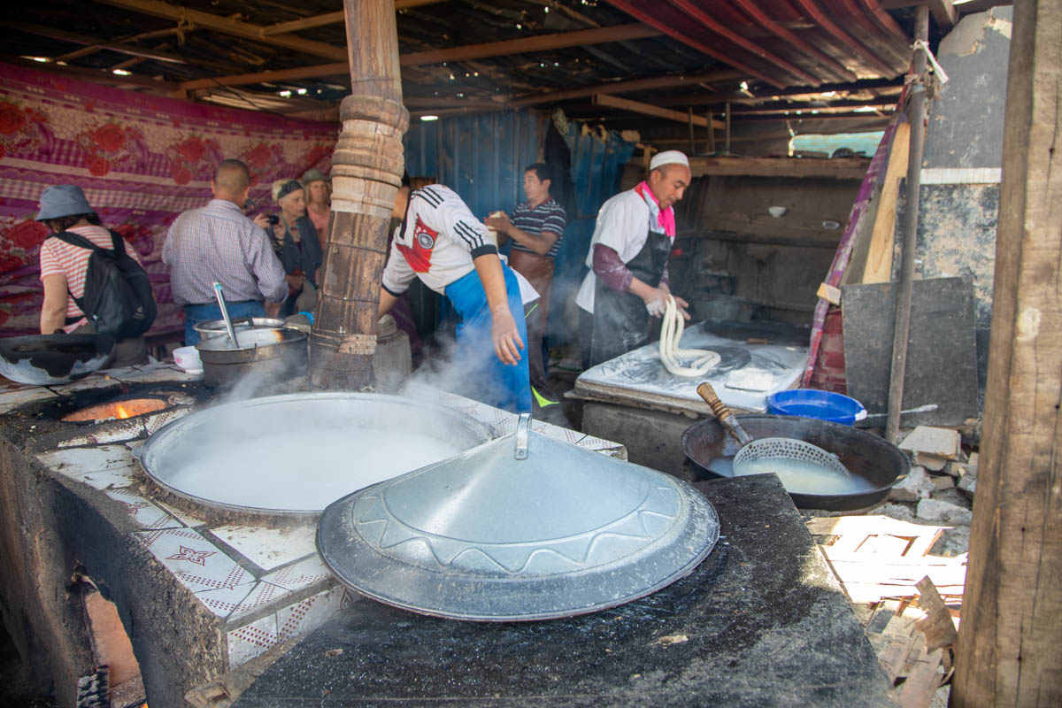 China, Kashgar – traditional city food market