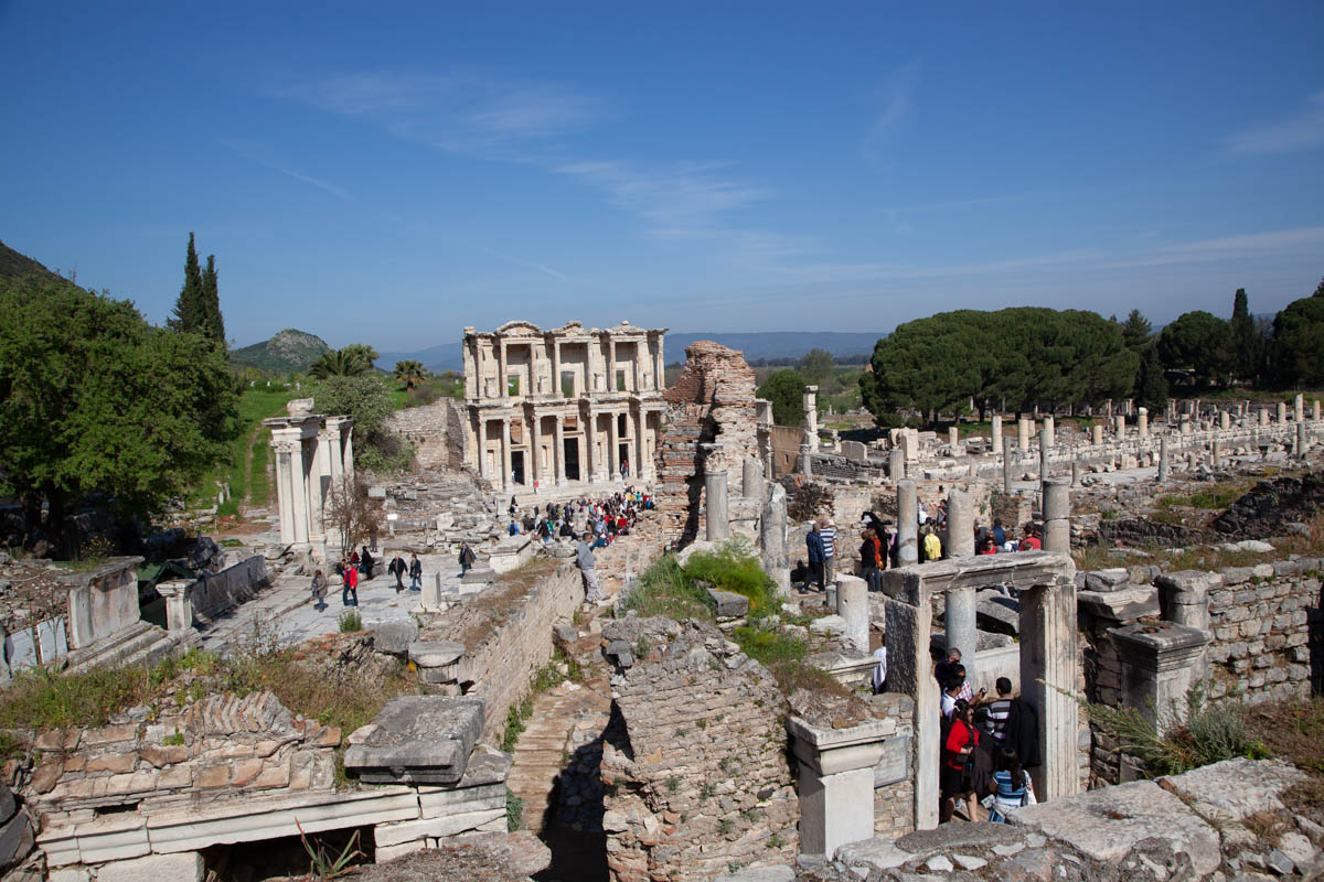 Turkey, Izmir, Ephesus, view