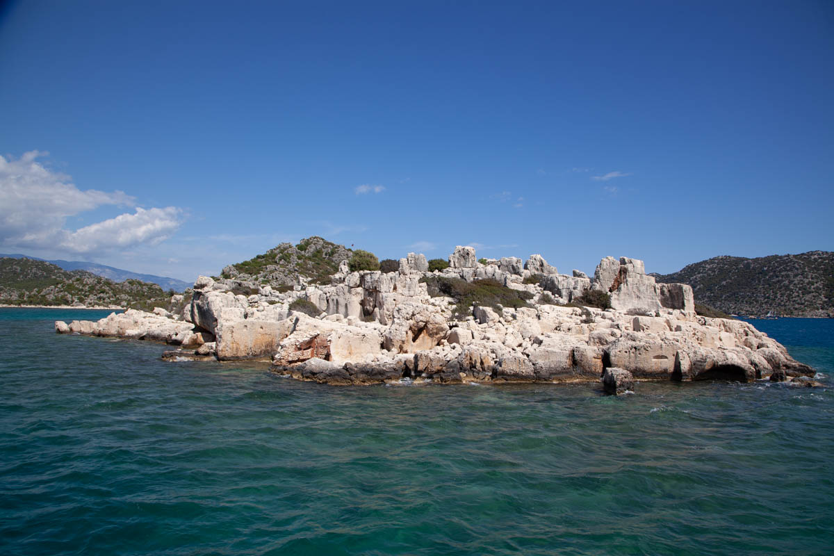 Turkey, Antalya, Simena (Kalekoy) view