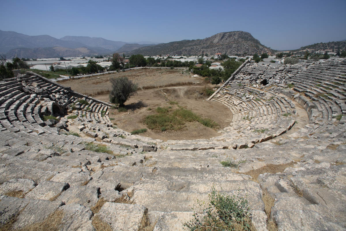 Turkey, Mugla, Letoon – Greek theatre